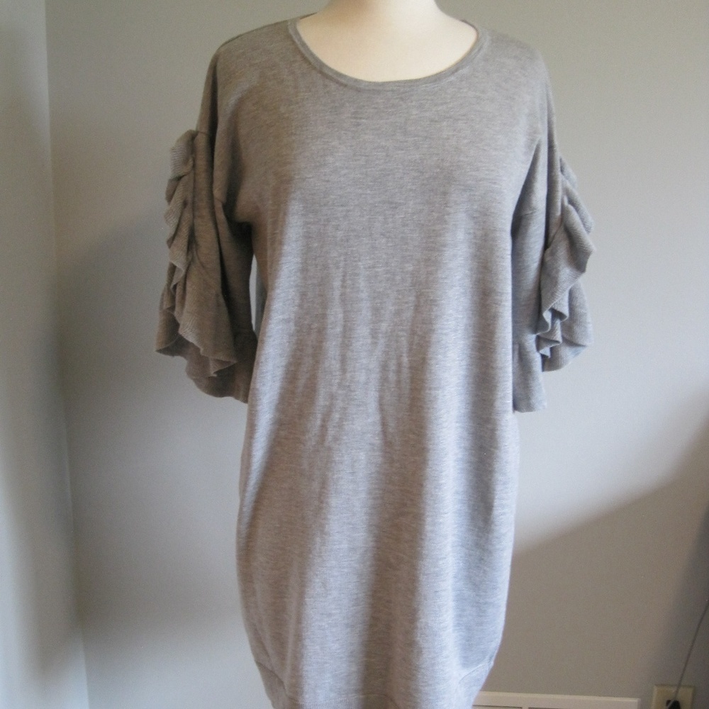 New Max Studio Gray Knit Dress Size Medium
